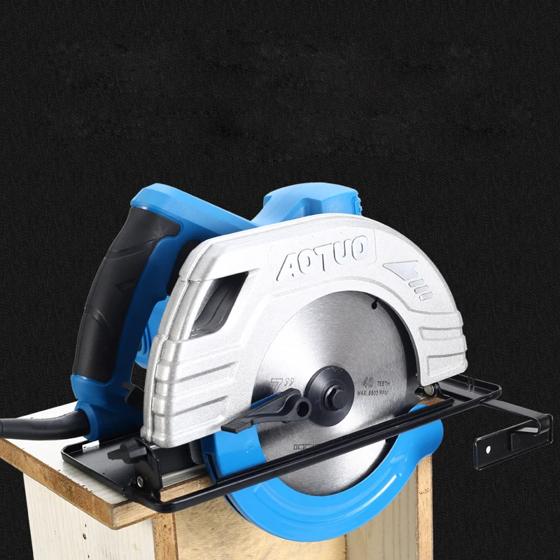 Electric woodworking circular saw 1380W 7 inch multi-function cutting machine household small flip saw circular saw