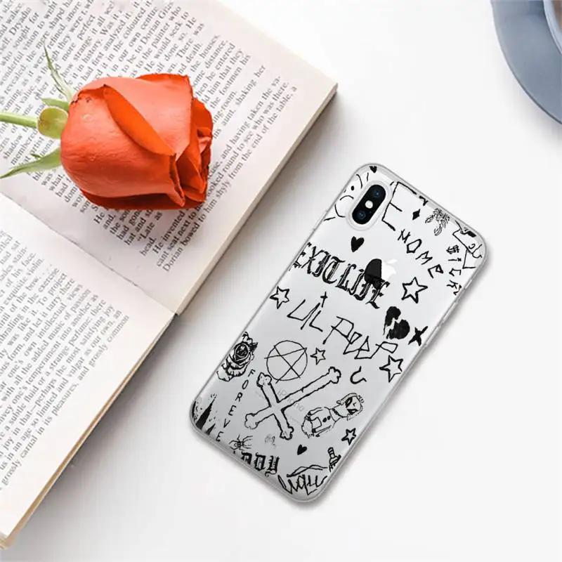 YNDFCNB Lil Peep Hellboy Love Phone Case for iPhone 11 12 13 mini pro XS MAX 8 7 6 6S Plus X 5S SE 2020 XR cover