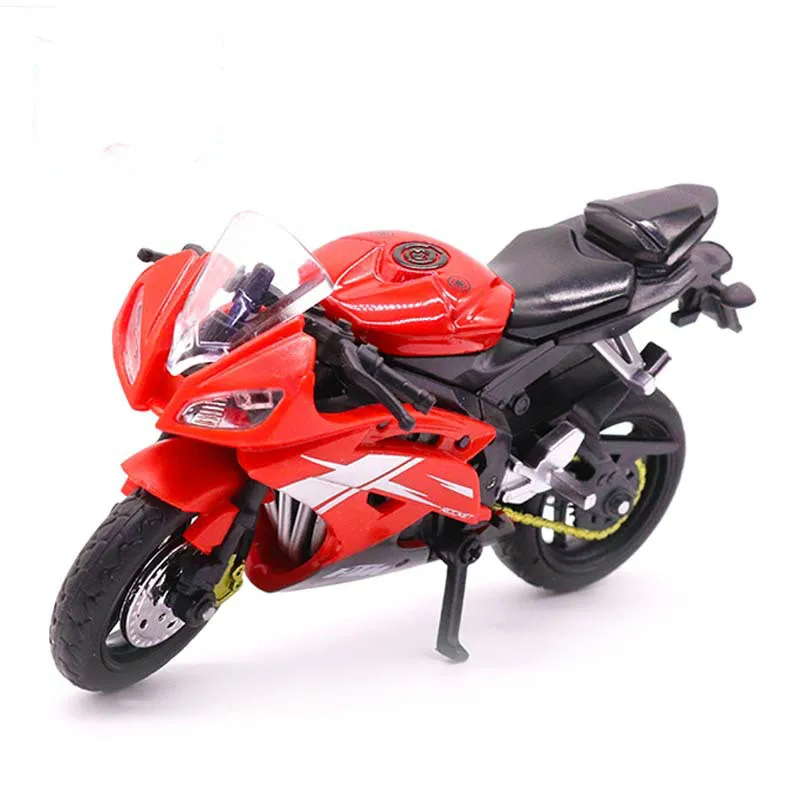 1:18 Kids Alloy Motorcycle Model Toy Motor Bicycle Off Road Mountain Bike Racing Metal Diecast Vehicles Collection Gifts