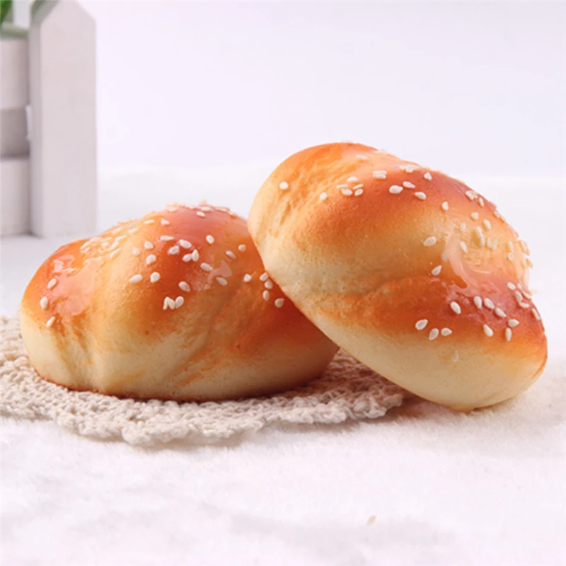 8cm Kawaii Squishy Buns Toast Bread Cartoon Soft Kids Toy Cellphone Straps