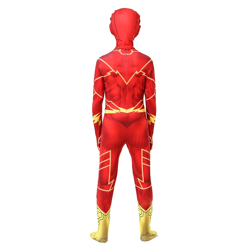 Superheld Flash Cosplay Anime Halloween Kostüme für Kinder Zentai Maskerade Overalls Alien Party Festival Kleid Film Anzug Junge