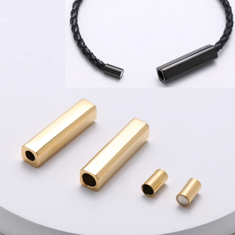 UNNAIER 1 Pc Stainless Steel Magnetic Bracelet Connecting Buckle DIY Jewelry Accessories