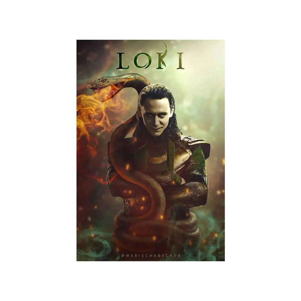 Marvel Loki Canvas Painting Tom Hiddleston Propaganda Posters and Prints Wall Art Wall Pictures for Living Home Decoration