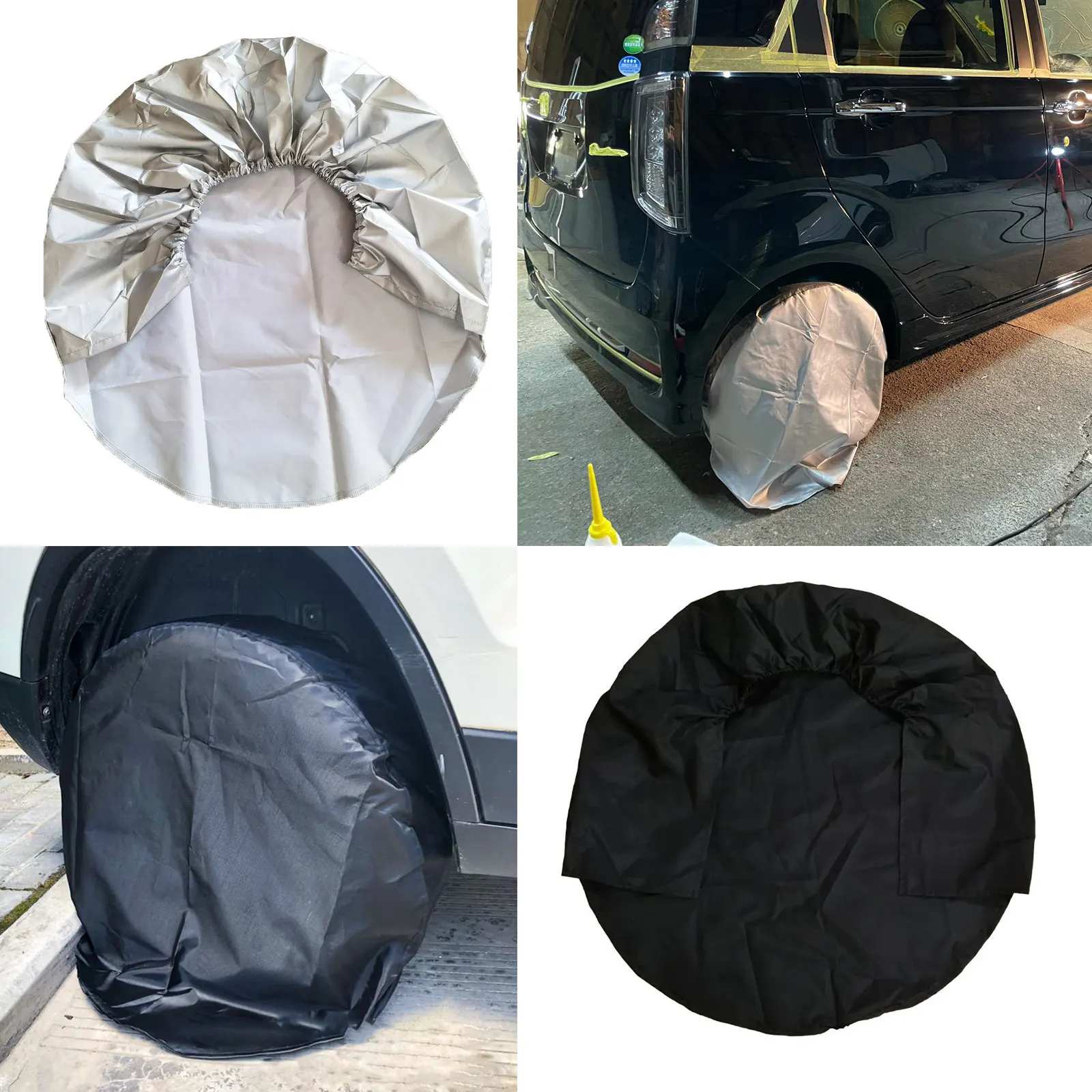 

4pcs RV Wheel Cover Dustproof Waterproof Tire Covers for SUV Truck Camper Trailer Rv Fits 30" to 32"