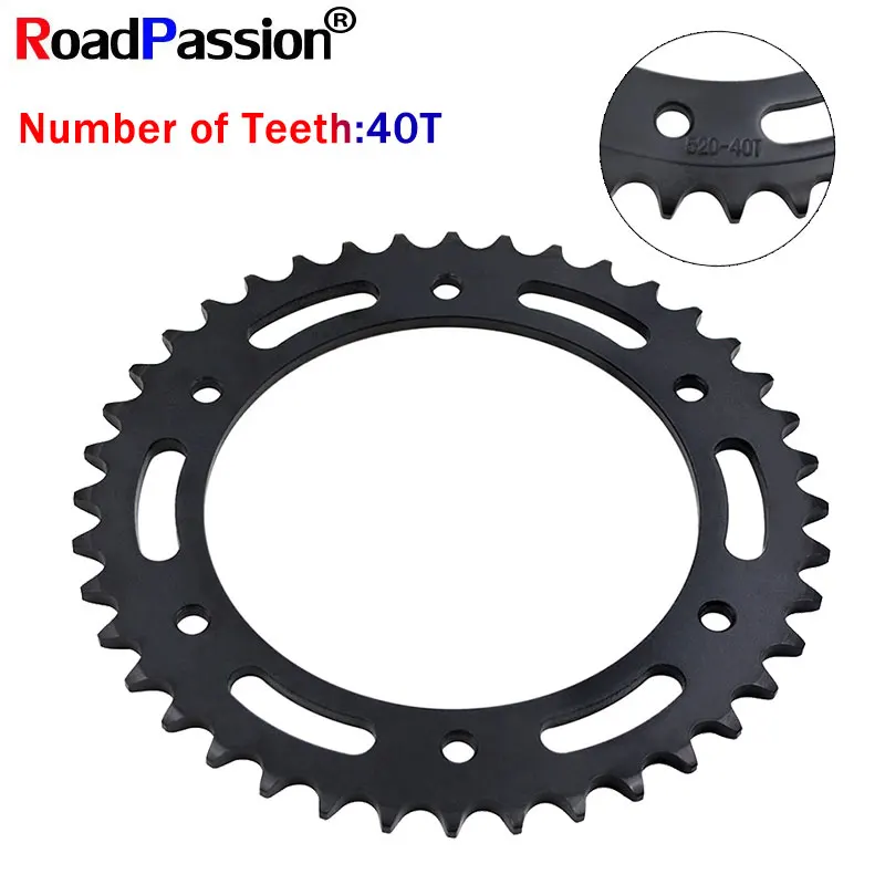 Motorbike-Accessories 40T Teeth Rear Back Sprocket Chain Wheel For Aprilia ETX 125 Tuareg Tuareg Wind 350 Jonathan Moto 6.5