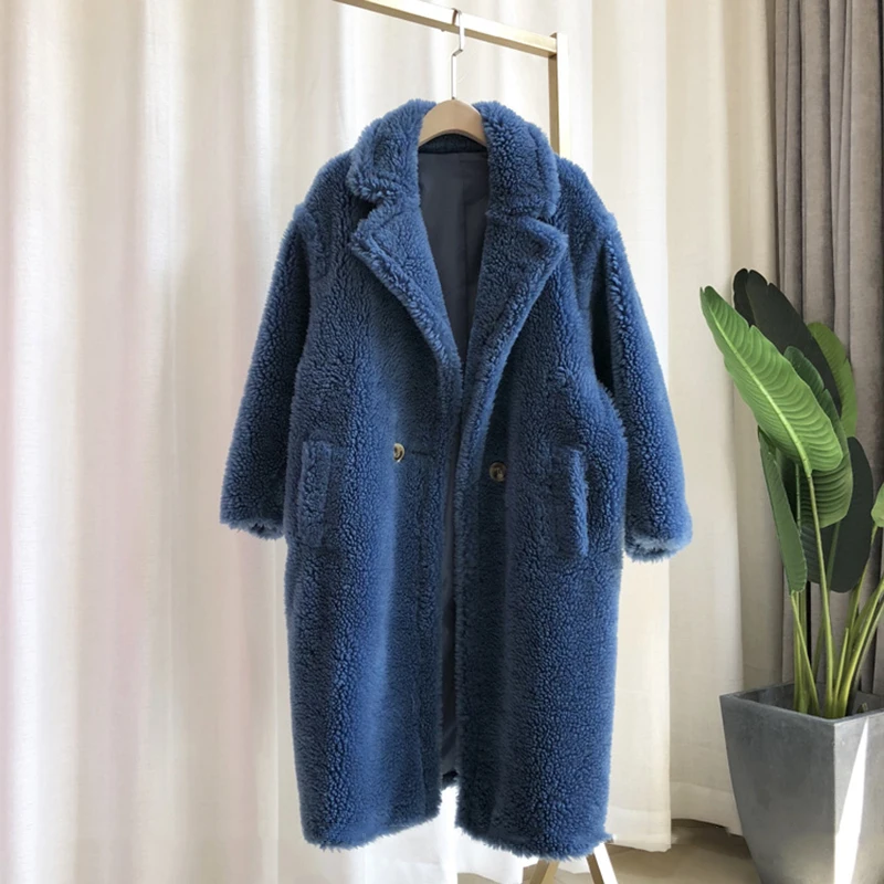 Winter Faux Fur Teddy Coat Women High Street Oversized Teddy Jackets And Coats Ladies Outwear Parka Warm Shaggy Coat