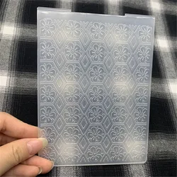 Hexagon geometric flowers print DIY Plastic Embossing Folders for DIY Scrapbooking Paper Craft/Card Making Decoration Supplies