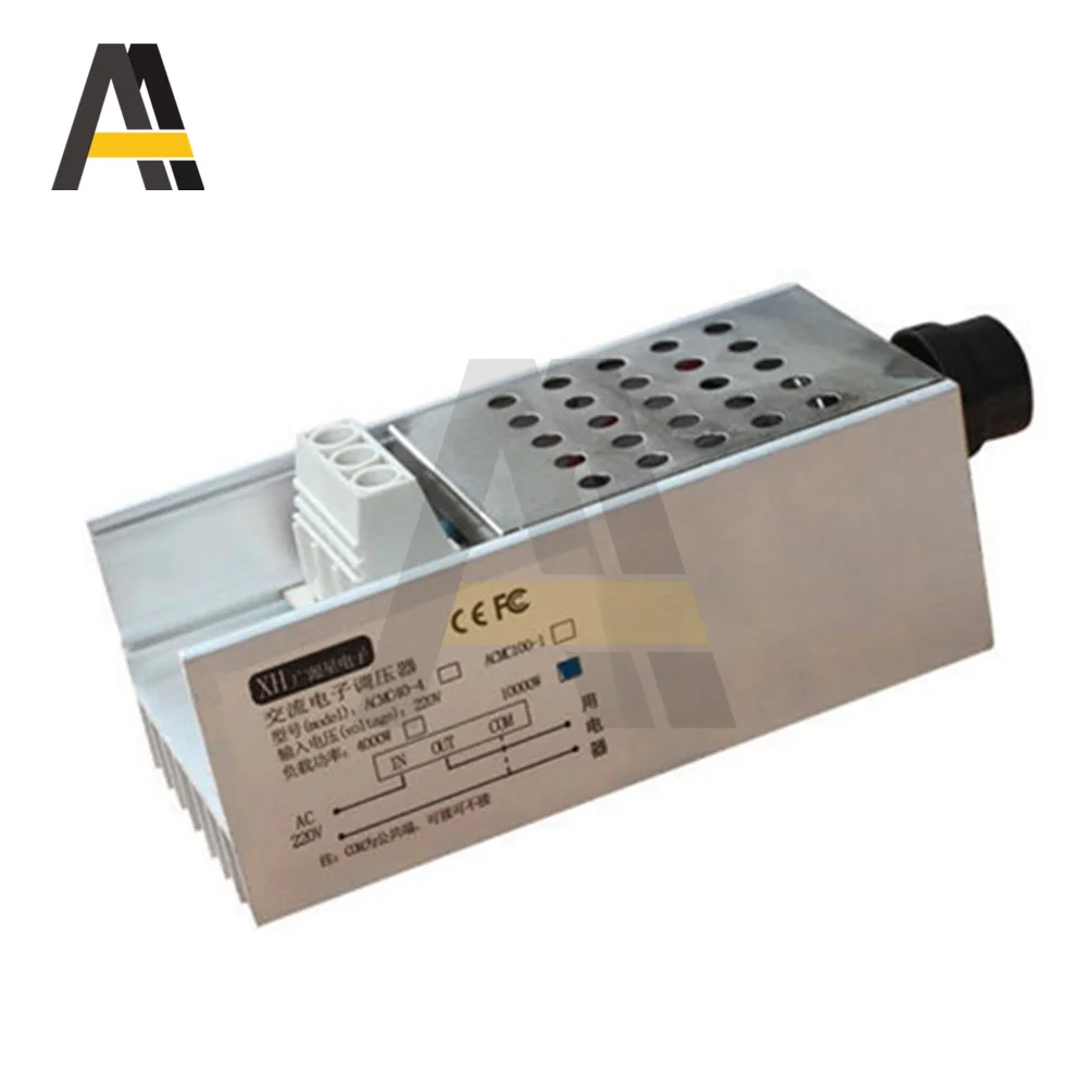 AC220V 10000W High Power Electronic Voltage Regulator Speed Controller SCR BTA10 Digital Display For Dimming Speed Thermostat