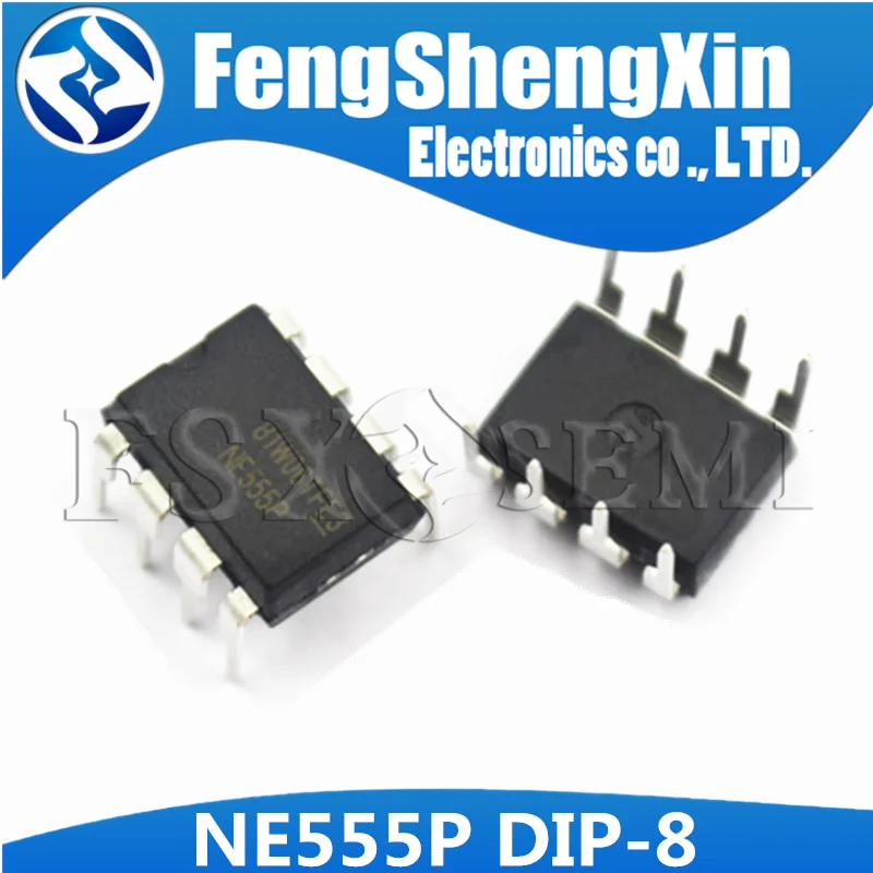 10pcs/lot  New NE555 NE555P NE555N PRECISION TIMERS IC  DIP-8