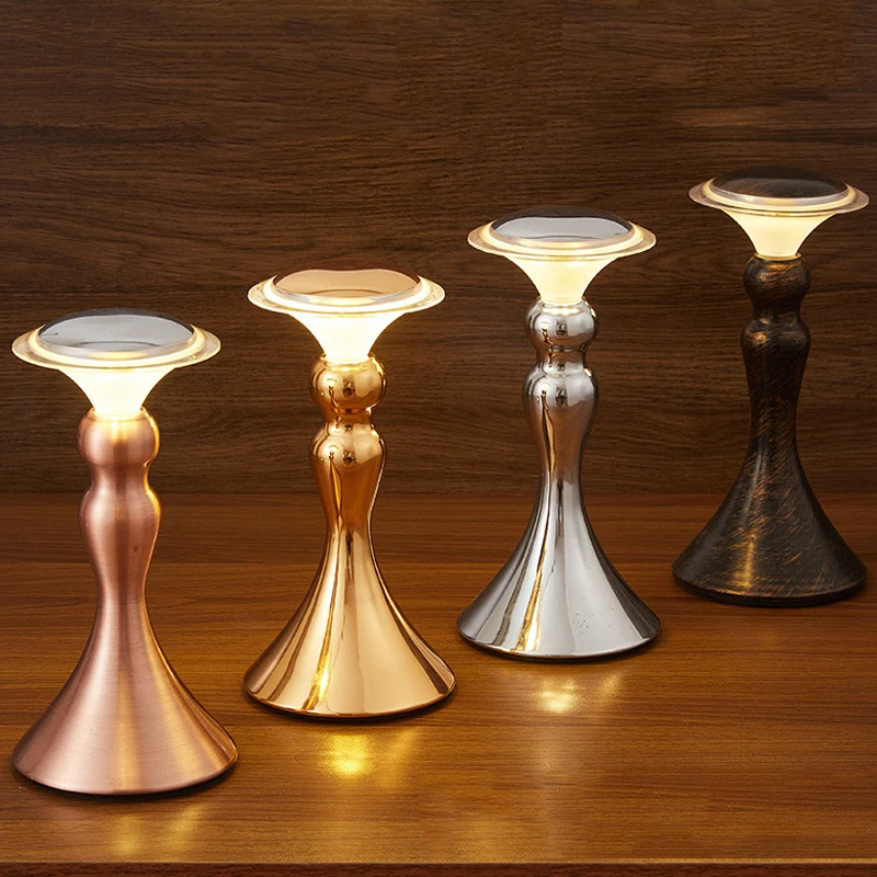 Touch Sensor Table Lamp Modern Led Bar Restaurant Simple Table Lamp Metal Desk Lamp Dimmable Art Deco Chargeable USB Night Light