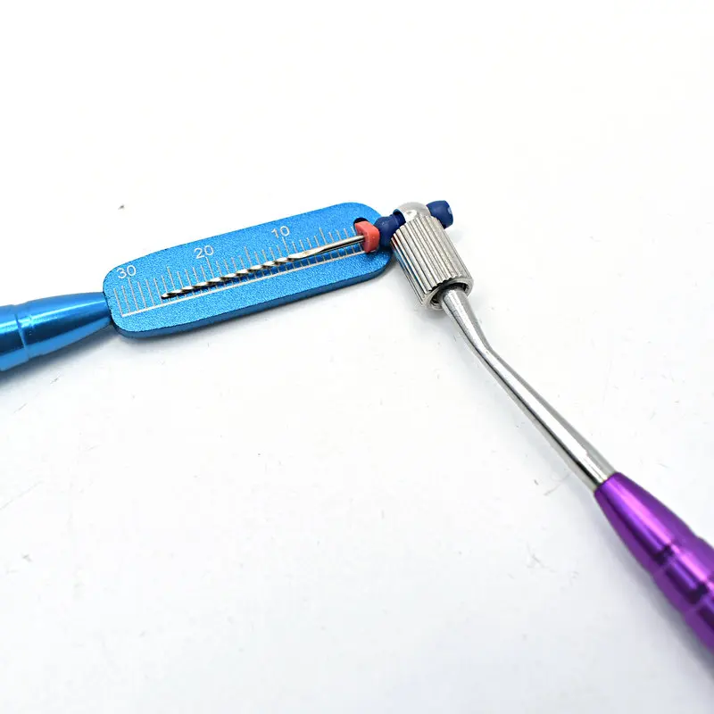 Dental Instrument Hand Use Endodontic Files Holder Dentist Metal Tool Use For Root Canal Treatment K H Files