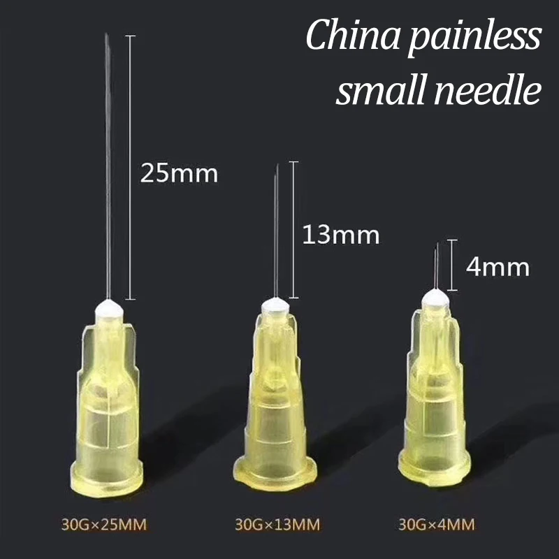 Eyelid Tools Painless small needle 4/13/25mm painless beauty ultrafine 30G * 4mm ,30G * 13mm ,30G * 25mm syringes Needles