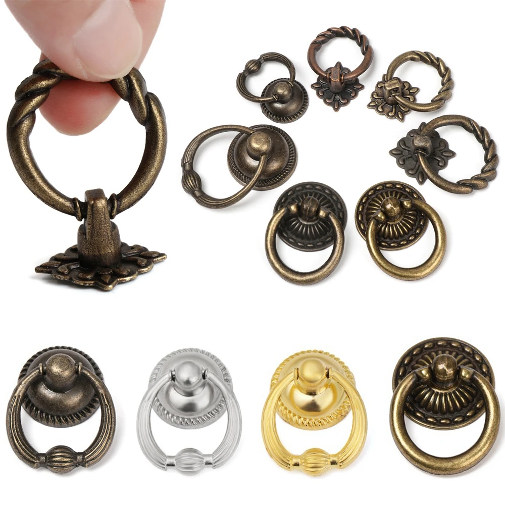 European Style Drawer Pull Handle Cabinet Pulls Cupboard Dresser Knob with Screws Hardware Furniture Parts