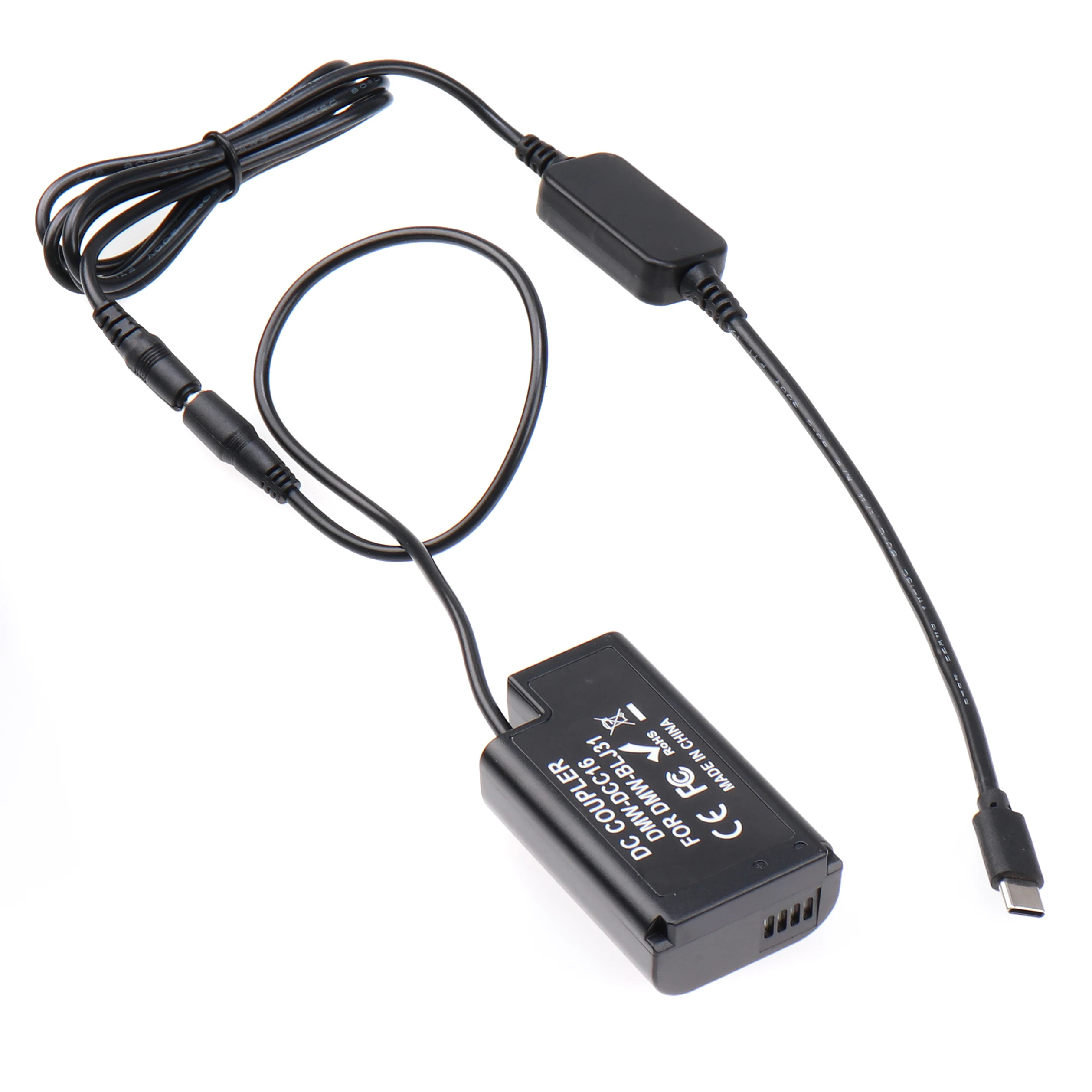 FOTGA DMW-BLJ31 الدمية مهايئ بطارية لوحة + نوع C كابل لباناسونيك S1 S1H S1R