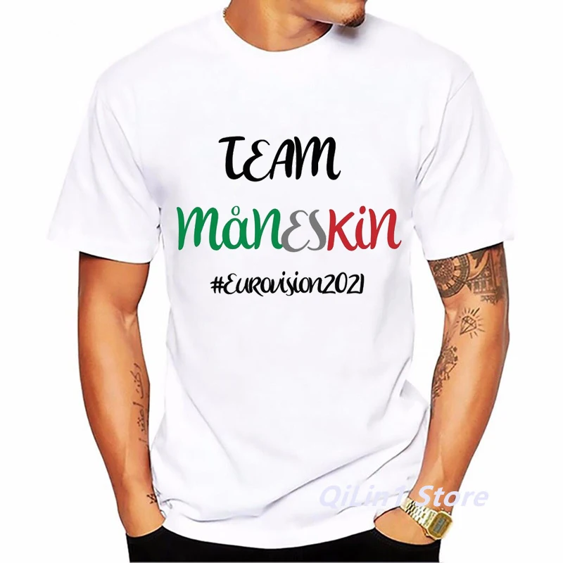 New Arrival 2021 Funny T Shirt Men MåNeskin Maneskin Italy Winner Eurovision 2024 Zitti E Buoni T-Shirt Femme Hip Hop Tshirt