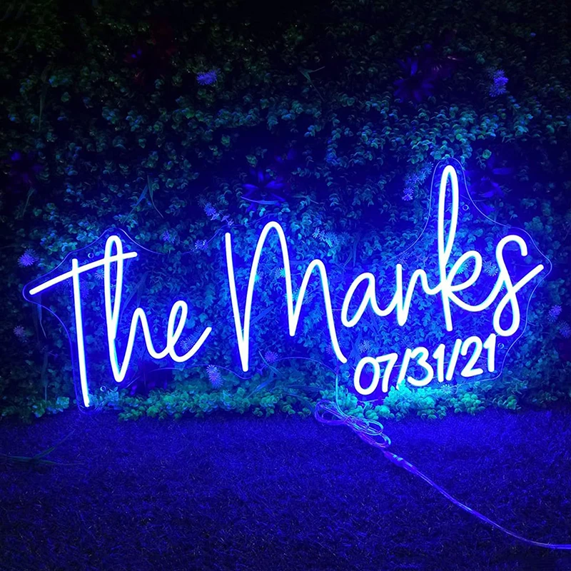 

Custom LED Neon Signs for Bedroom Wall Personalized Neon Light Signs for Home Shop Décor Wedding Birthday Party