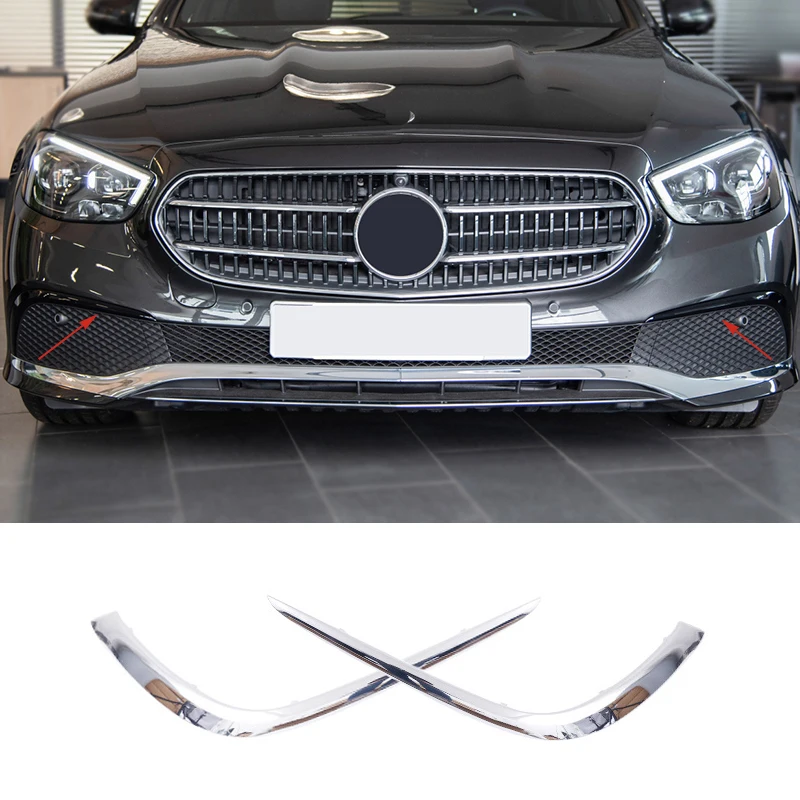 A2138853703 A2138853803 Front Bumper Below Left Right Chrome Trim Strips For Mercedes Benz E Class Klass W213 E220d