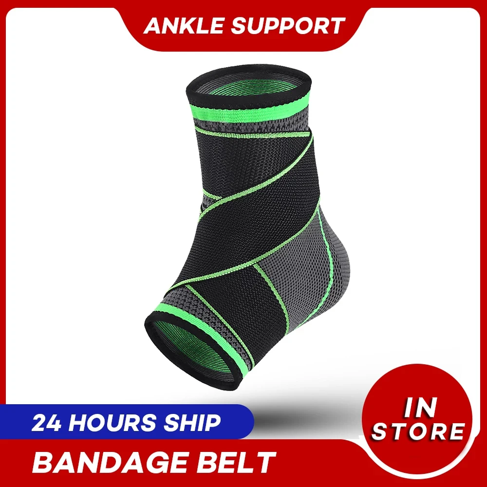 1PCS Pressurized Nylon Bandage Ankle Support Protector Basketball Ankle Brace Power Weightlifting tobillera deportiva