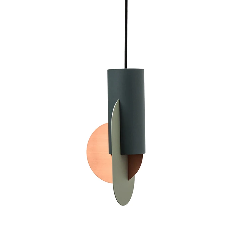Nordic Personality Color Metal Pendant Lights Designer Modern Restaurant Holder Clothing Shop Hanging