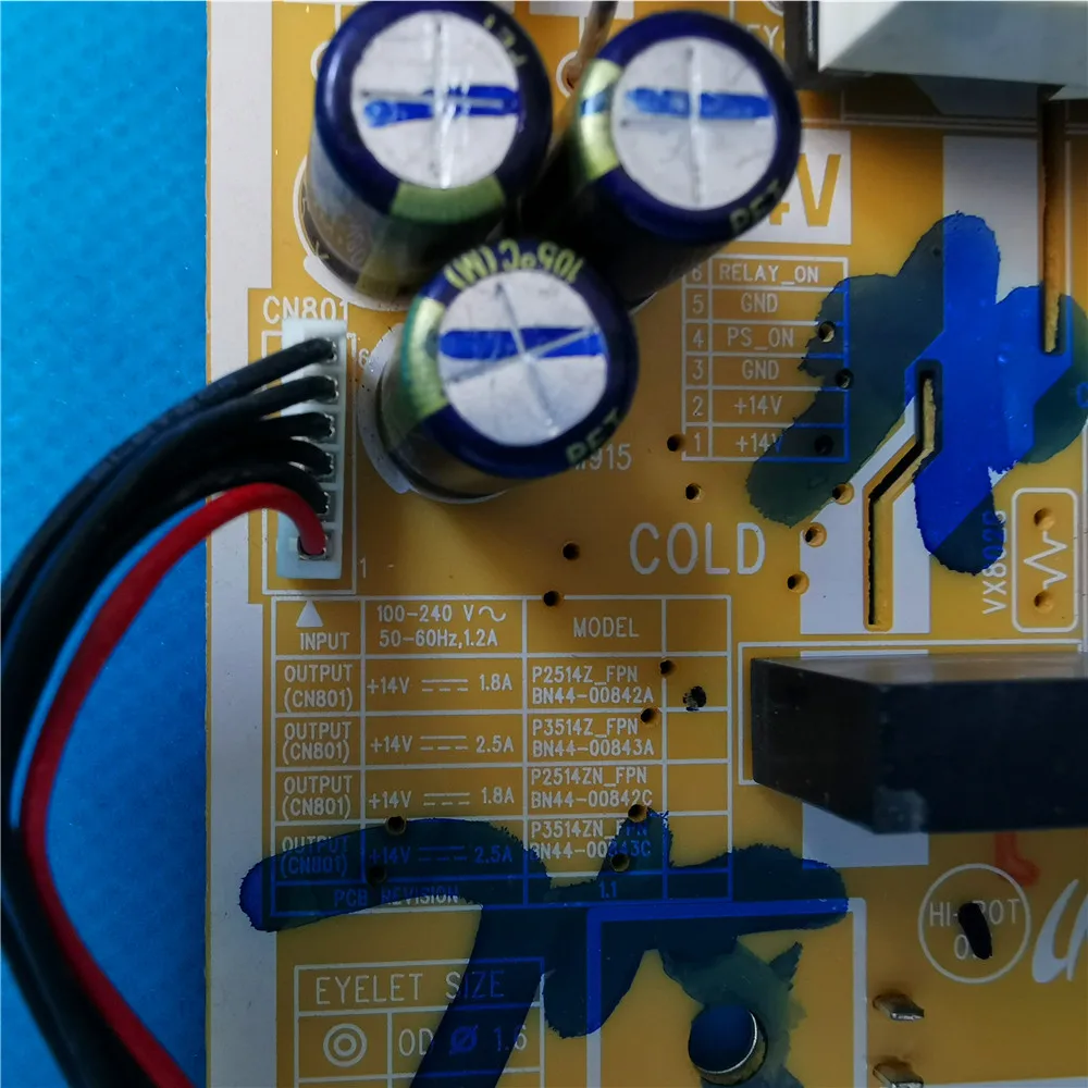 แหล่งจ่ายไฟคุณภาพดีการ์ด P2514Z_FPN BN44-00842A 02-3282-0700เหมาะสำหรับ Monitor LS22E45K LS24E45K