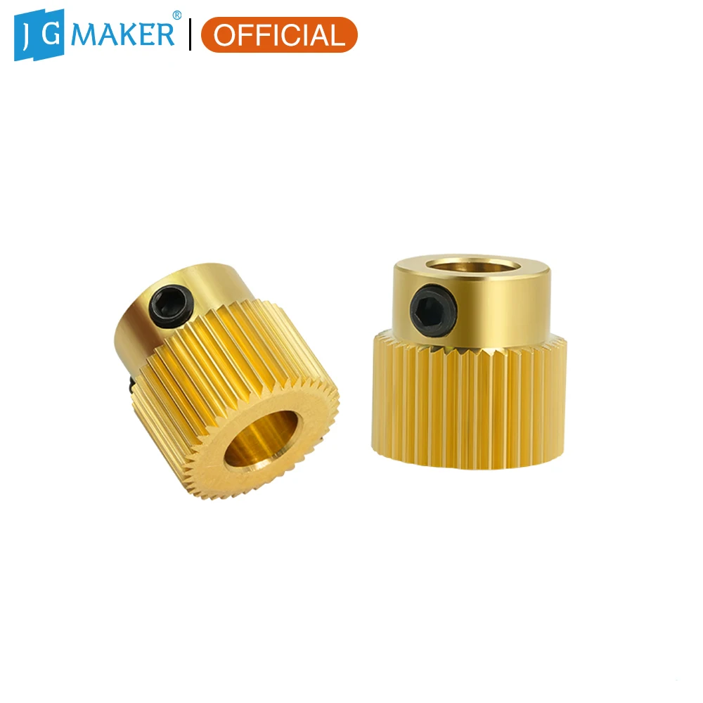 3D Printer Extrusion Wheel Brass Gear Wheel 40 Tooth Gear for JGmaker Artist D Pro CREALITY 3D Printer Extruder Filament