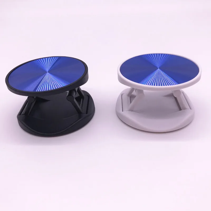 1pcs Metal Plate round pocket mobile phone folding stretch bracket Phone Holder support