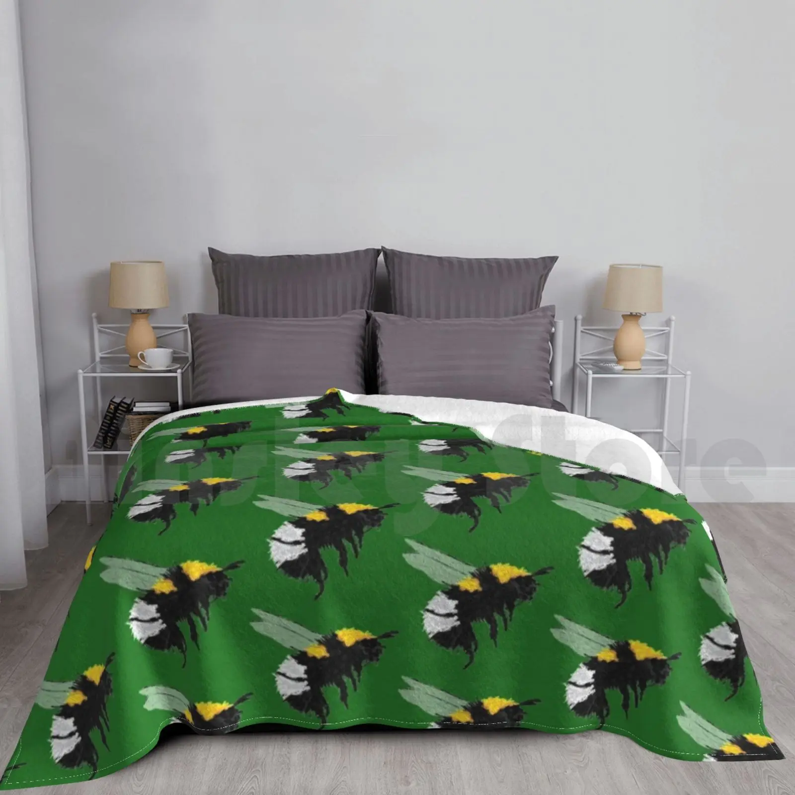 

Artwork Of A Bumblebee I Blanket Fashion Custom 3031 Bumblebee Bumble Bee Insect