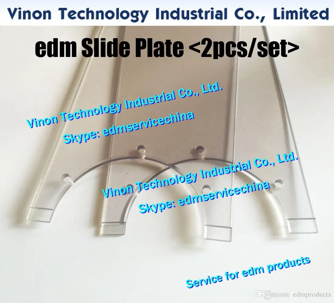 (2pcs/pack) AG600L edm Slide Plate A+B Set for Sodic AG600L Wire Cut EDM Machine 11227MA, 11367SA use good acrylic material