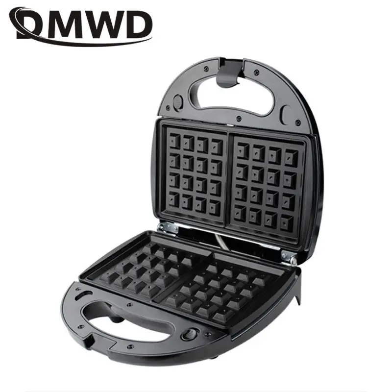 DMWD 3 in 1 Electric Waffles Maker Iron Sandwich Maker Bread Machine  Frying Baking Pan  Breakfast Waffle Machine Non-stick