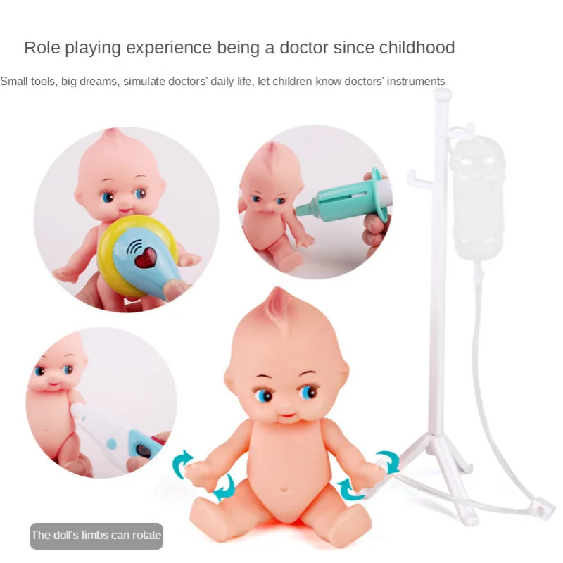 Crianças doutor brinquedos conjunto dentista brinquedos meninas role playing jogos hospital fingir jogar kit médico saco de enfermeira brinquedos para crianças