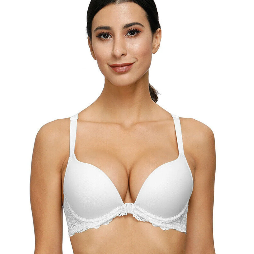 Bra For Women Front Close Push Up Bras Lace Bra Racerback Wire Bone Women Sexy Bras EU US UK CA 65 70 75 80 85 90 100 A B C D E