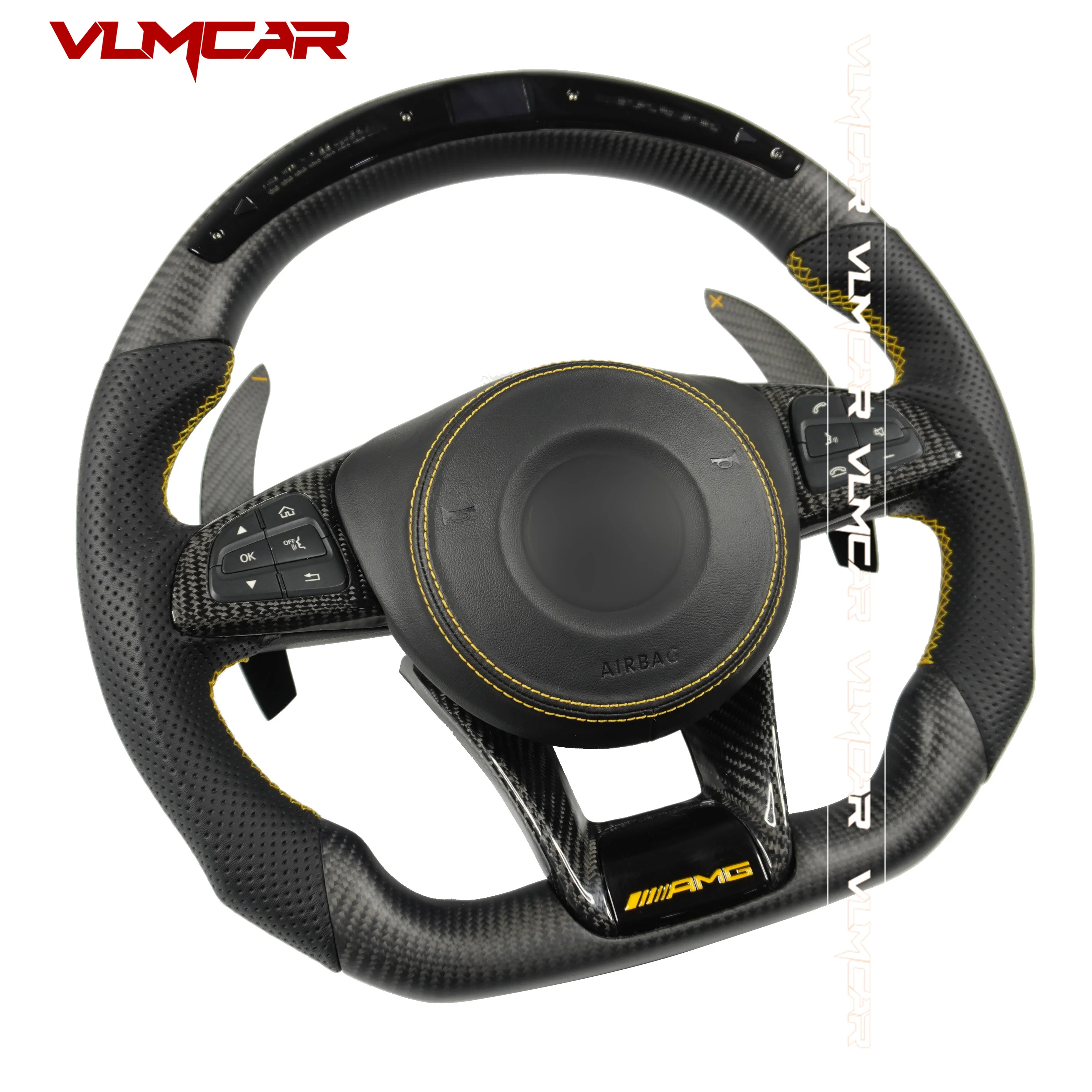 Custom  Carbon Fiber Steering Wheel For Benz 2015-2018 E GLA  A B C Class