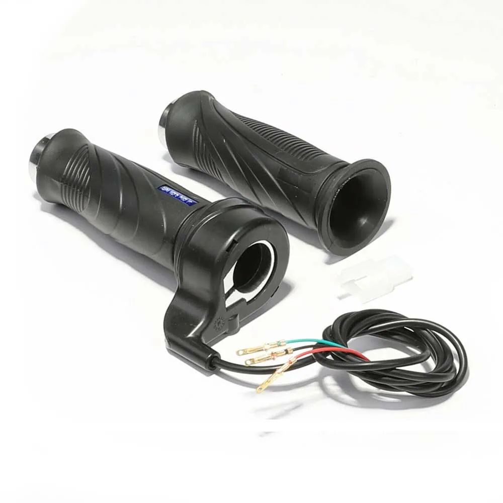 

12v 24v 36v 48v Universal Black Electric Scooter Twist Bike Bike Throttle Grip + Cable for Electric Go-kart Quad Scooter Mower