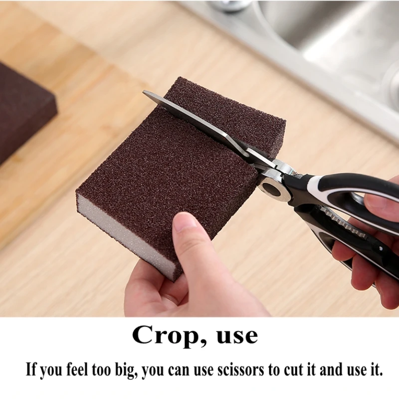 Kitchen Accessories Emery Magic Sponge for Removing Rust Cleaning Cotton Gadget Descaling Clean Rub Pot Kitchen Tool