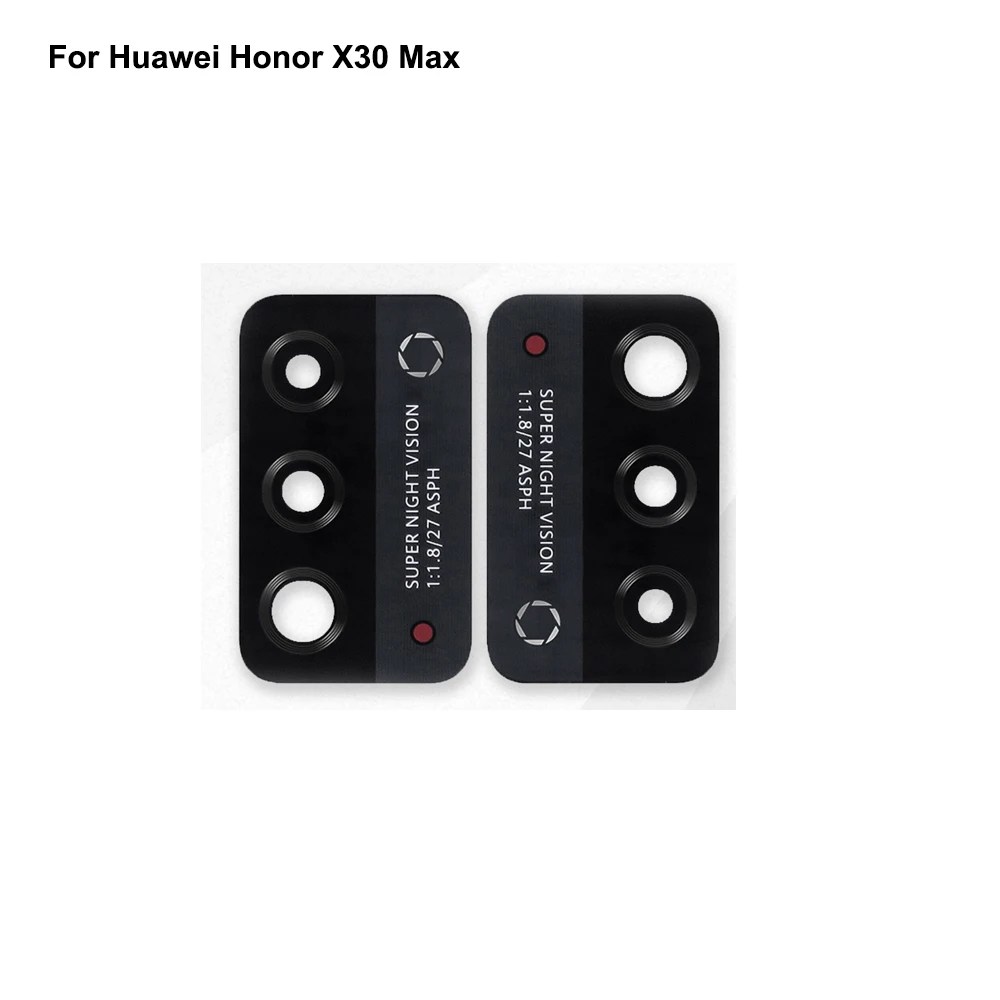 

Стеклянные линзы для задней камеры Huawei Honor X30 Max, запасные части со стикером, 2 шт.