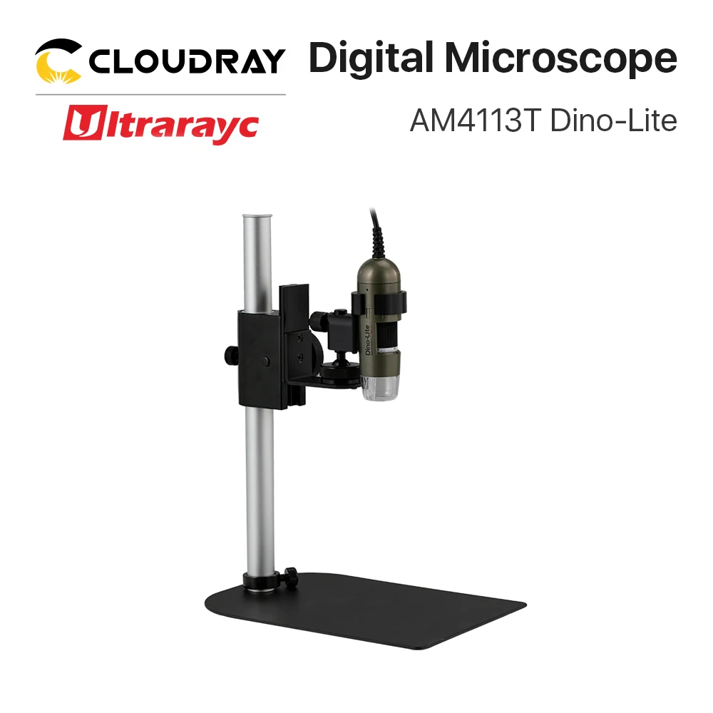 Ultrarayc Original Dino-lite AM4113T Digital Microscope Bracket Set Support MS35B 8 LED Light 200X Enlarge