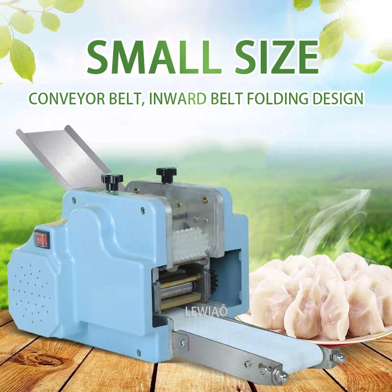 220V Electric Pastas Dumpling Wrapper Machine Rolling Pressing Gyoza Skin Maker Round Square Model Wonton Ravioli Making 110V