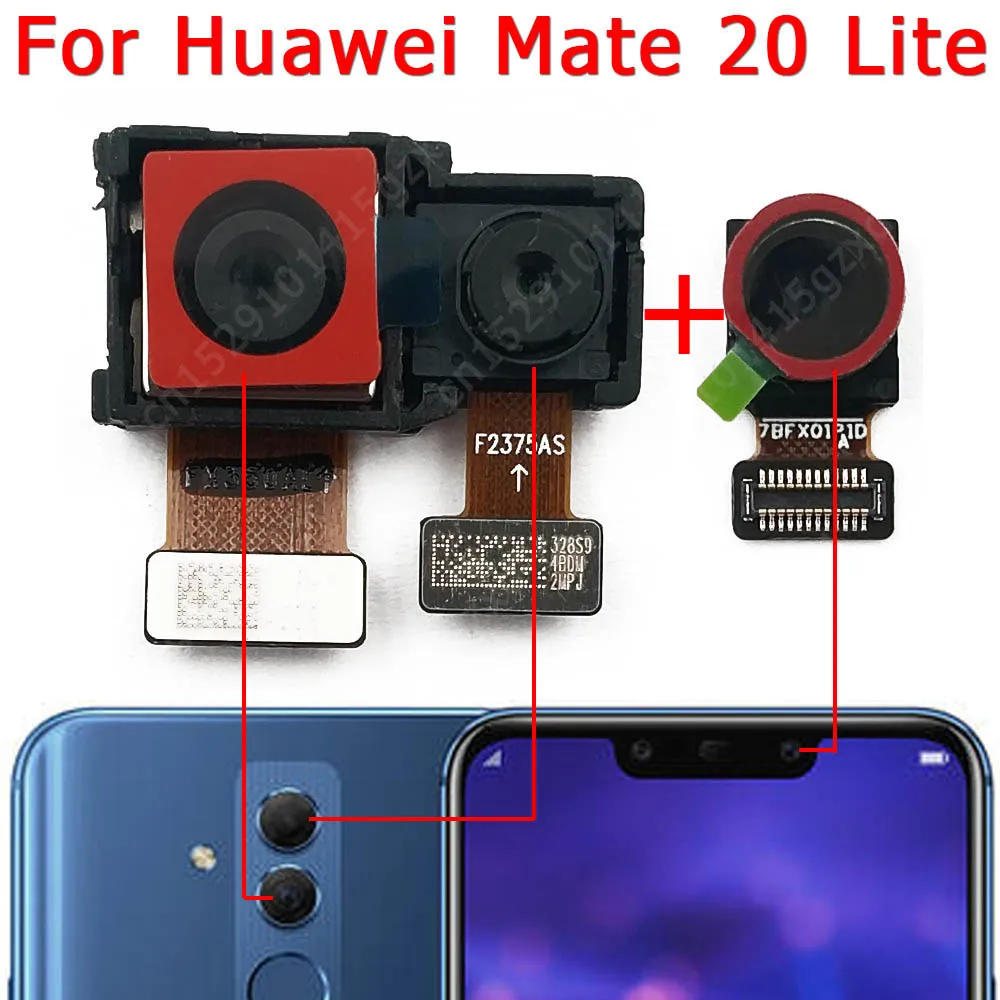 For Huawei Mate 20 Lite Mate20 20Lite Front Rear Back Camera Frontal Main Facing Small Camera Module Replacement Parts