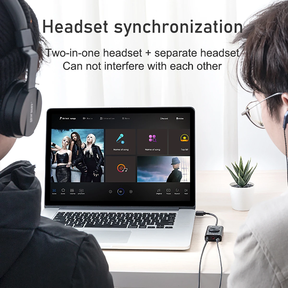 ORICO USB External Sound Card 2-in-1 Audio Adapter 3.5mm Microphone Earphone Interface Volume Adjustable Soundcard For PS4 Phone