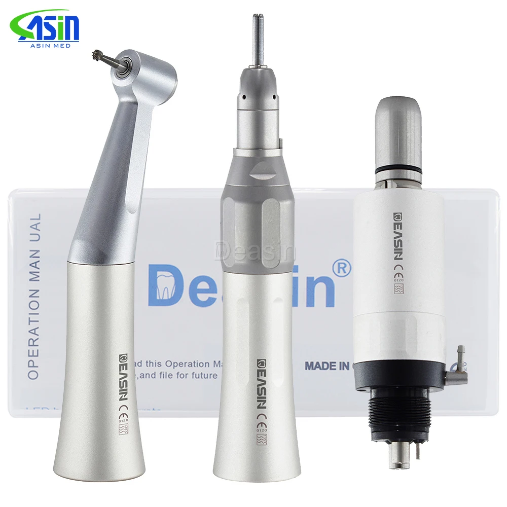 

Dental Low Speed Handpiece set FX25 Contra Angle FX65 straight Cone FX205 Air Motor FX Series