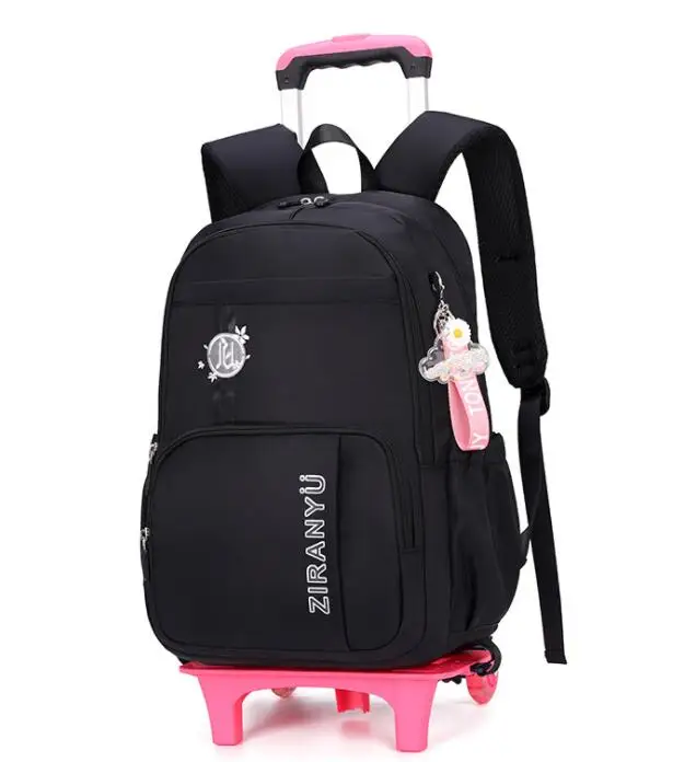 ZIRANYU-mochila con ruedas para estudiantes, morral escolar con ruedas para niñas, morral escolar con ruedas