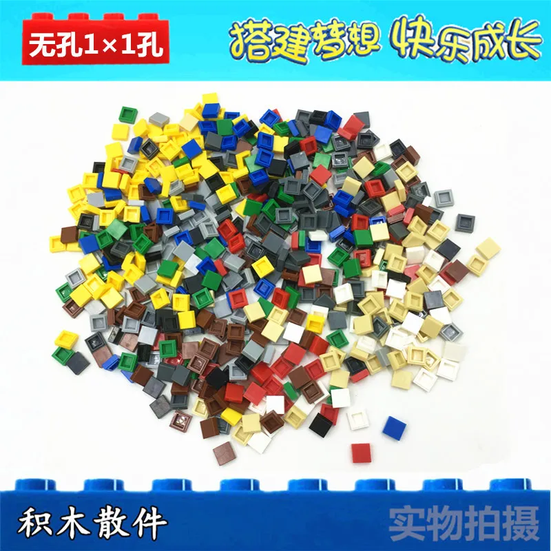 

0.1Kg/Bag Building Blocks Small Particles Non-Porous 1*1 tile Compatible with brands Sketch Mosaic christmas toys for children