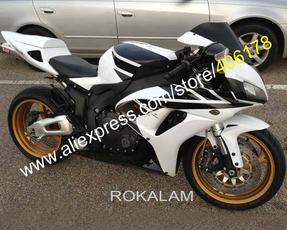 

For Honda CBR1000RR 06 07 CBR 1000 1000RR CBR1000 RR 2006 2007 White Black Sportbike Fairing Kit (Injection Molding)