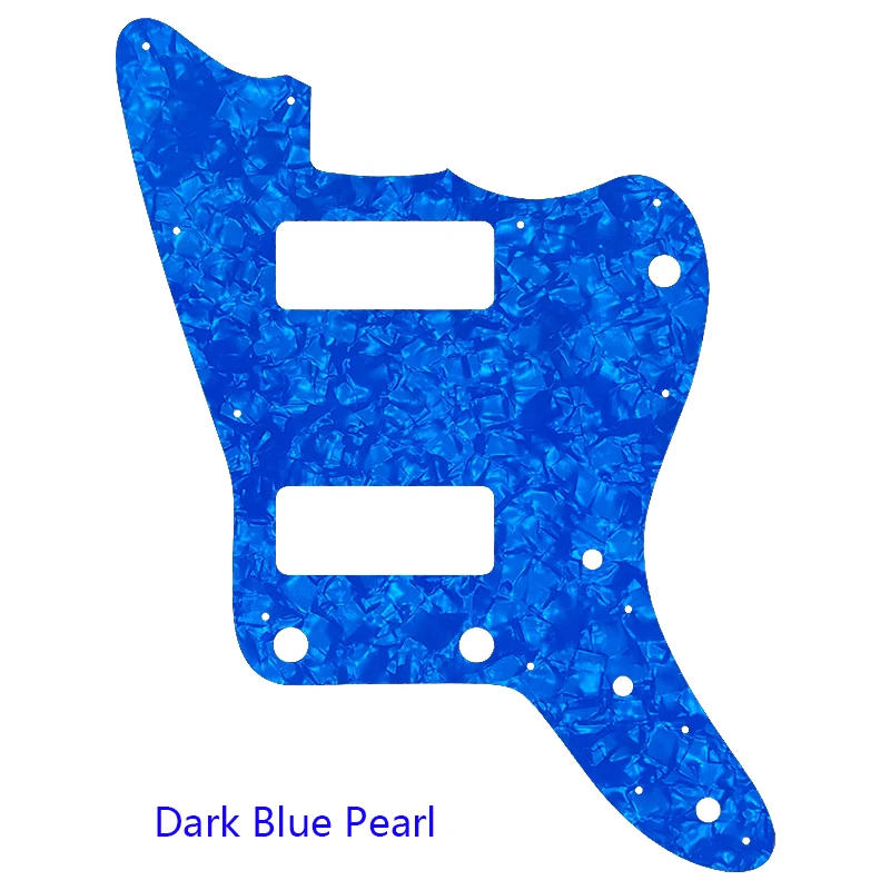 Pleroo Guitar Parts - For Japan No Upper Controls Jazzmaster Style Guitar Pickguard With P90 Pickups Scratch Plate Replacement