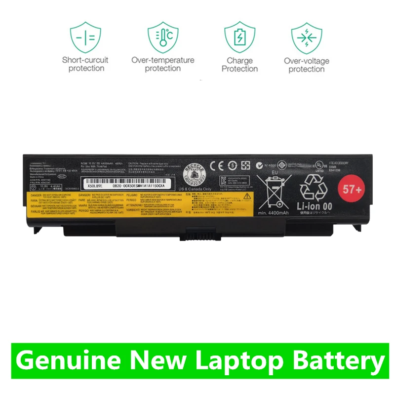 ONEVAN-batería para portátil Lenovo ThinkPad T440P, T540P, W540, W541, L440, L540, 45N1144, 45N1145, 45N1148, 45N1159, 45N1158, 45N1160, nueva