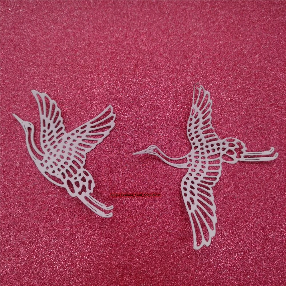 Red-crowned crane metal cutting dies 2021 for DIY Scrapbooking Embossing Cards Tool Decorative Crafts Die Cuts