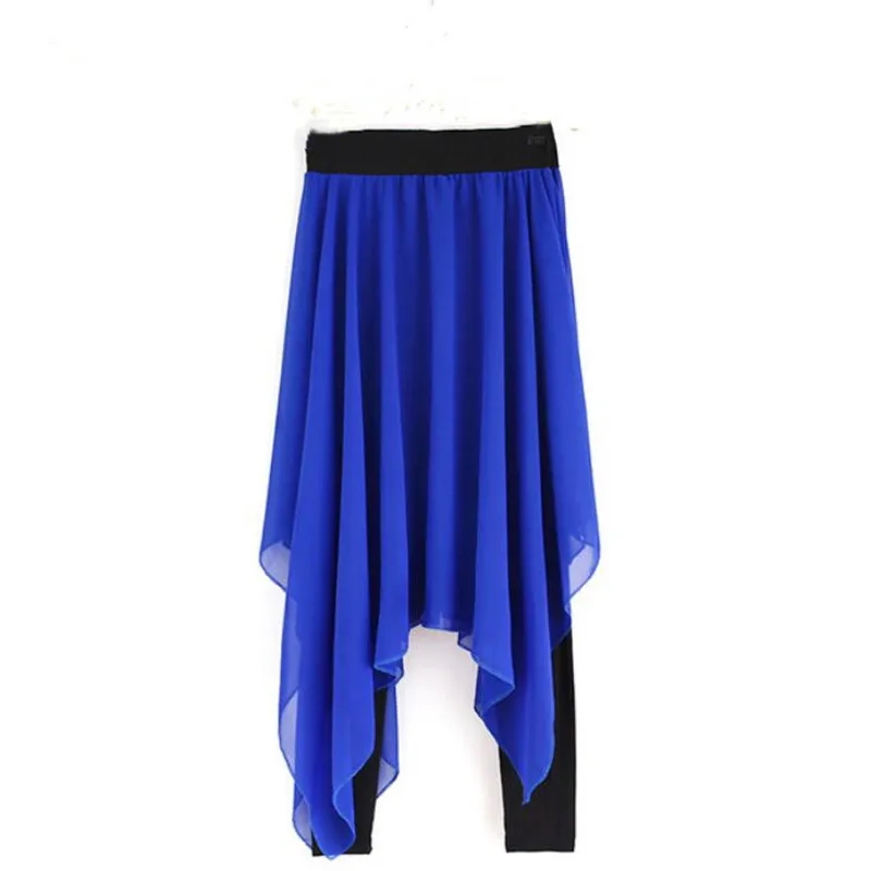 Professional Dancewear Wide Leg Chiffon Dance Palazzo Pants Women Plus Size Pants With Skirt Flowy Dancewear For Adults Loose