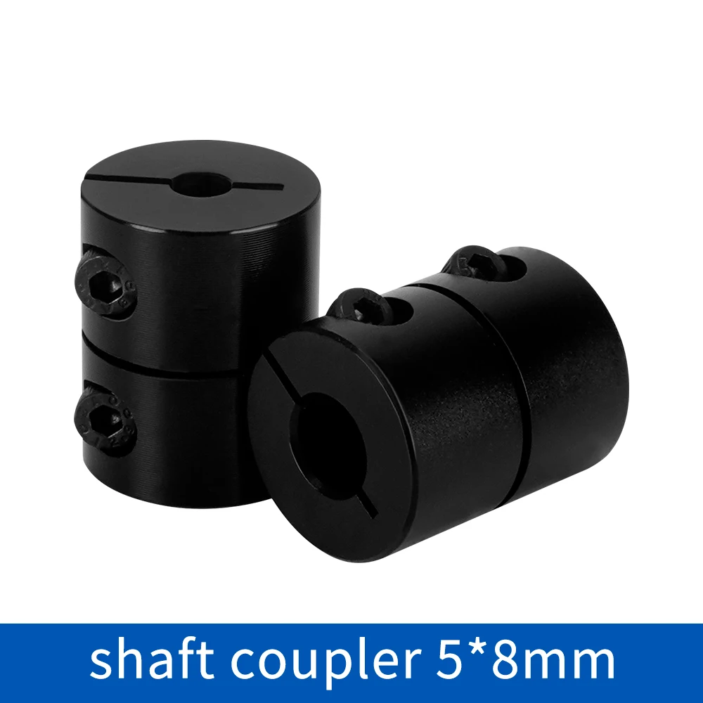 

2Pcs D20 L25 Aluminium Shaft Coupling Motor Connector 5x8x25mm Rigid shaft coupler clamp stepper for KP3S 3D printer