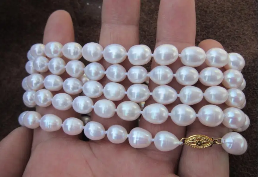 GORGEOUS AAA 11-13MM NATURAL SOUTH SEA WHITE BAROQUE PEARL NECKLACE 50