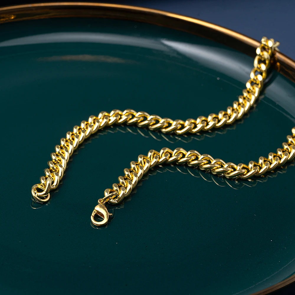 Basic Figaro Chain Necklace for Men Hip Hop Stainless Steel Cuban Link Chain Vintage Women Gold Color Choker Twist Rope Jewelry